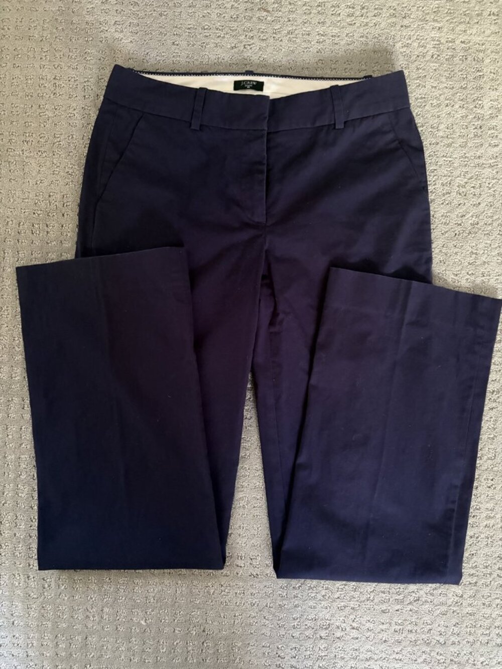 J. Crew Factory City Fit Stretch Pants Navy Size 2R